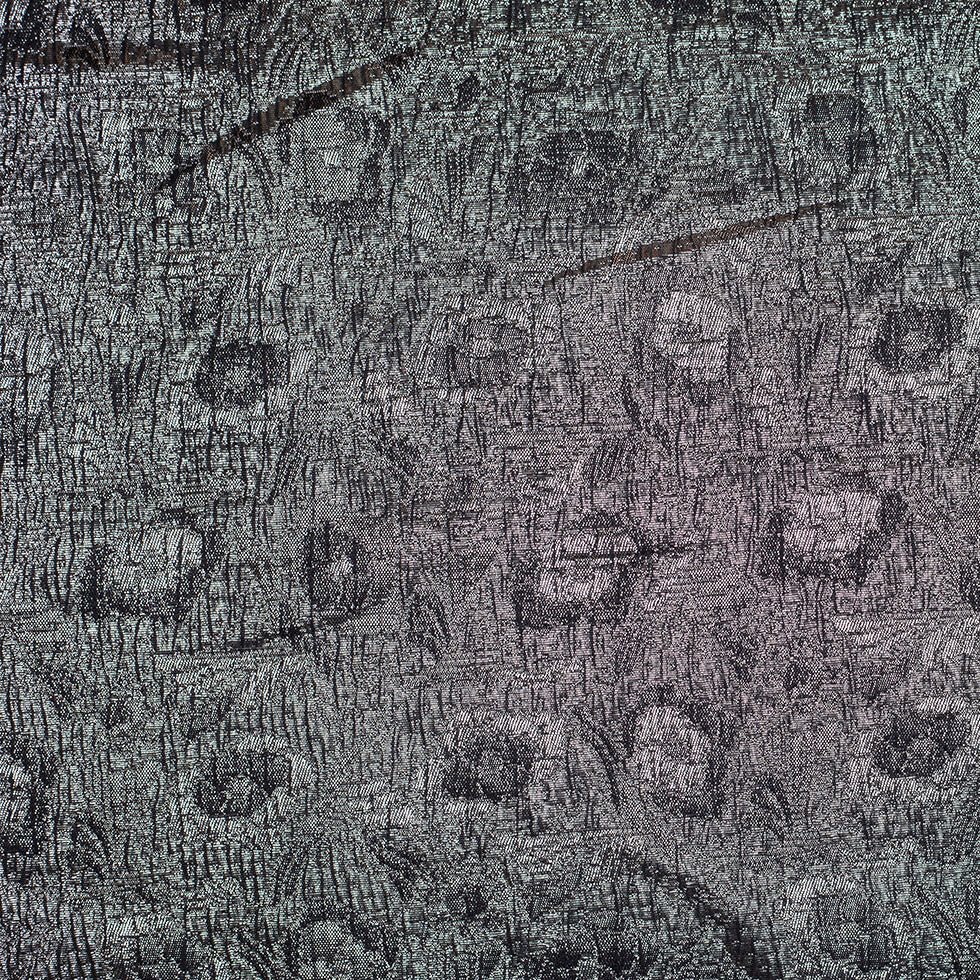 Black/White/Silver Metallic Polyester-Nylon Brocade - Joann Fabrics