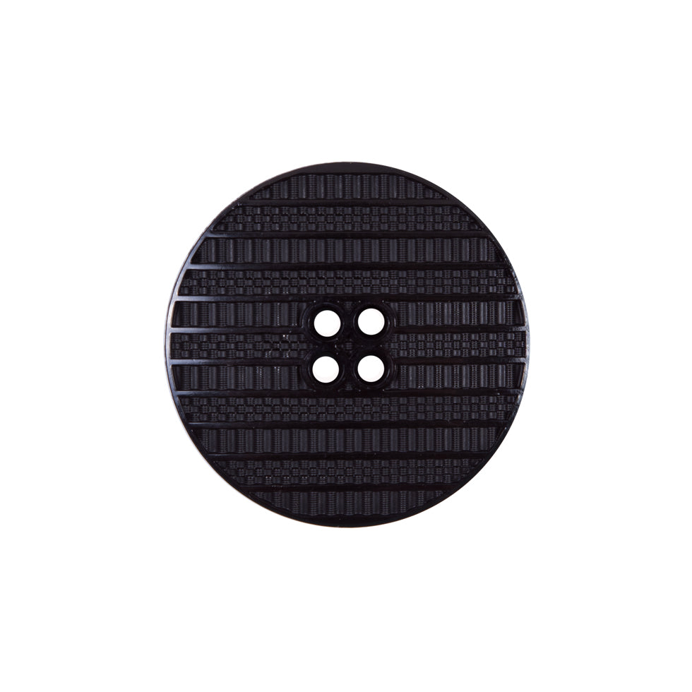Italian Black Textural Plastic Button - 36L/23mm - Joann Fabrics
