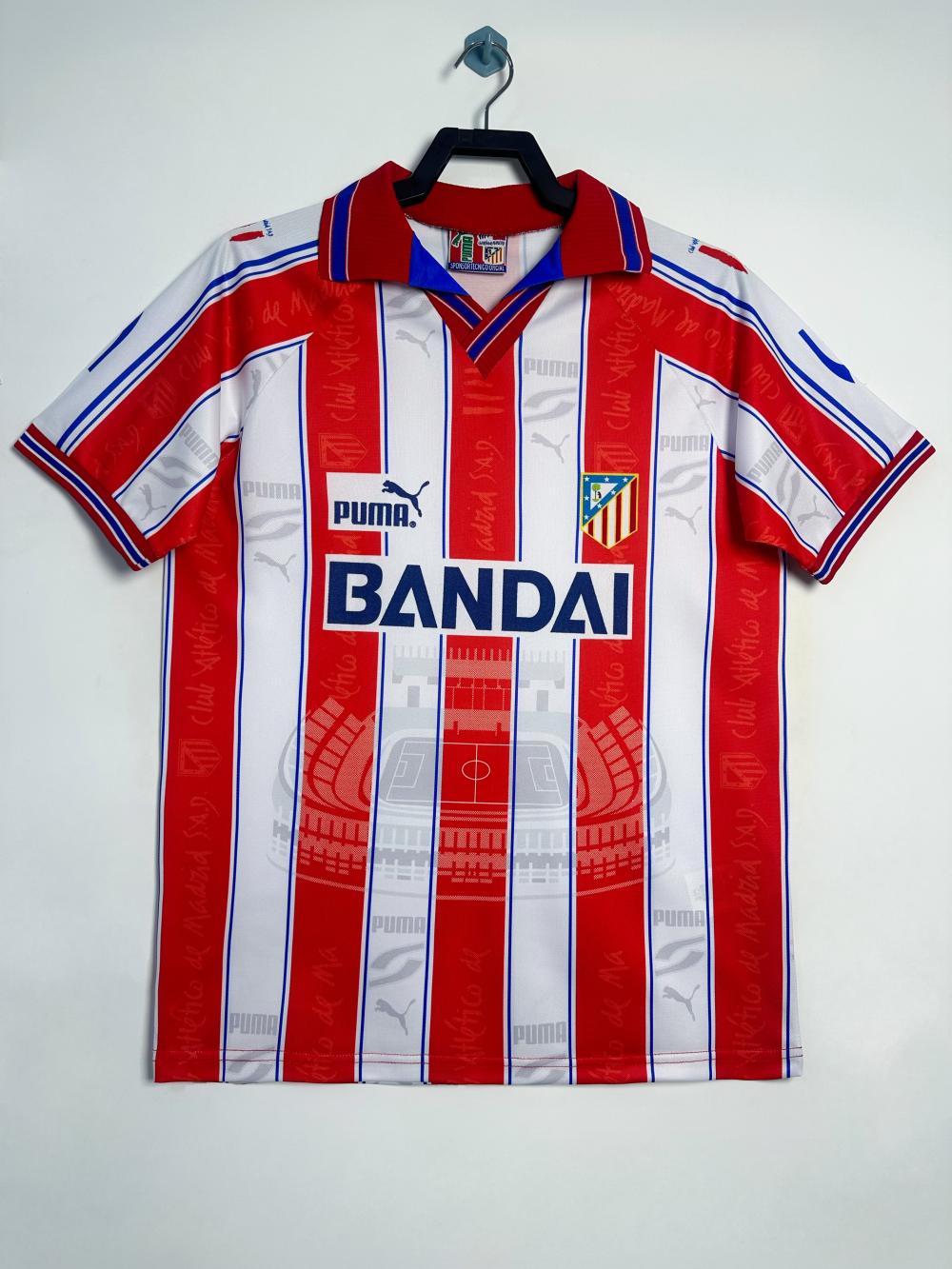 1996-1997 Retro Atletico Madrid Home Soccer Jersey 1:1 Thai Quality