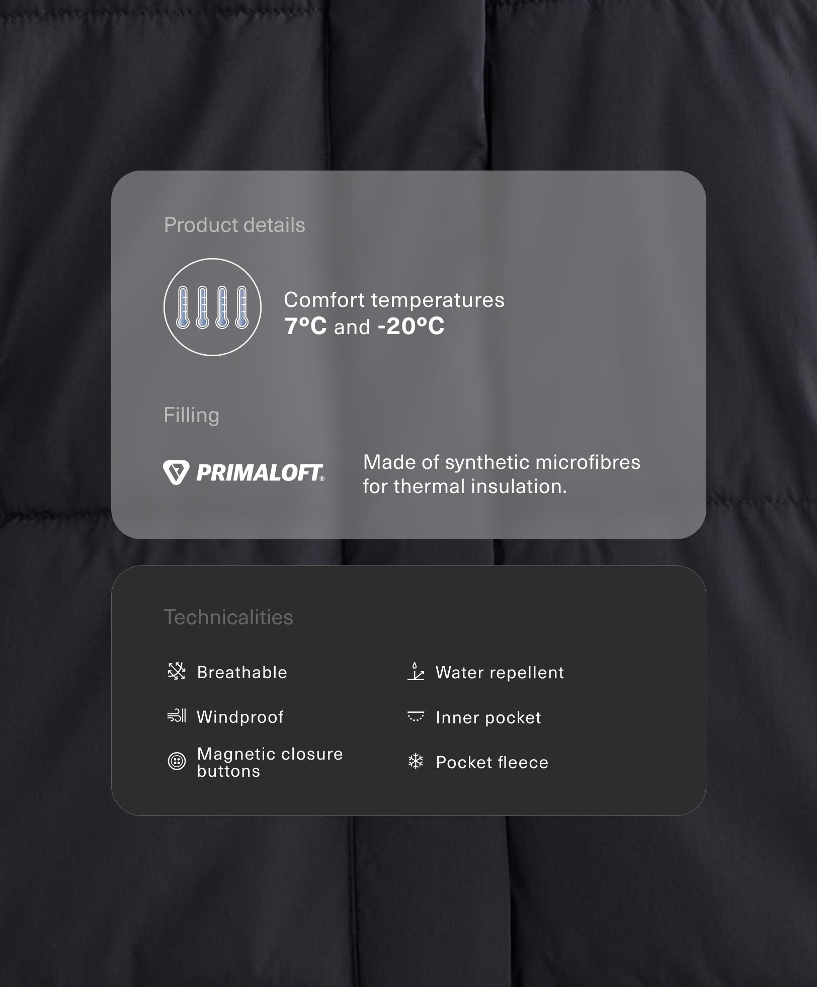 Primaloft® water-repellent padded jacket