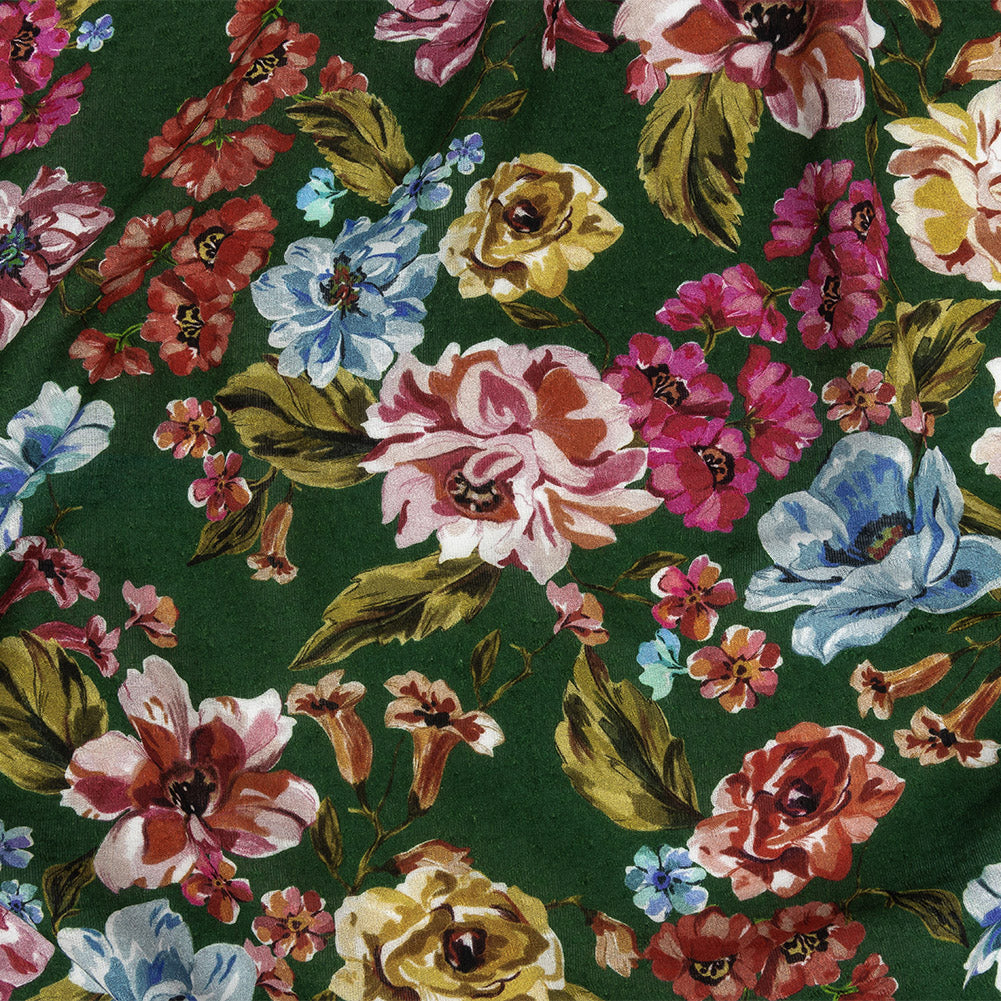 Mood Exclusive Emerald Inflorescent Wonderwork Spotted Viscose Jacquard - Joann Fabrics
