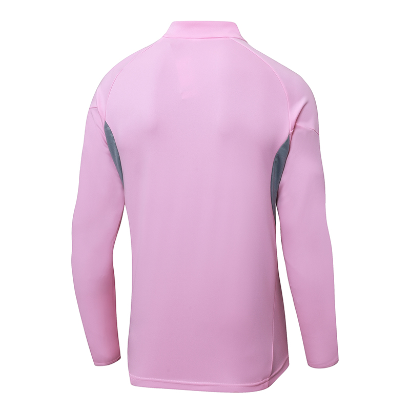 2025/2026 Inter Miami Half-Pull Training Suit Pink Football Shirt 1:1 Thai Quality Set