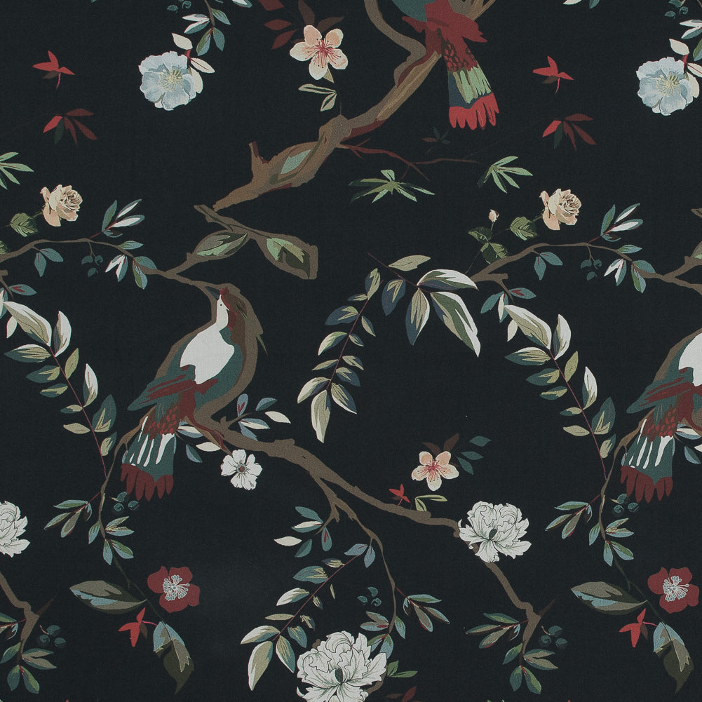 Mood Exclusive Suono di Primavera Pale Black Cotton Poplin - Joann Fabrics