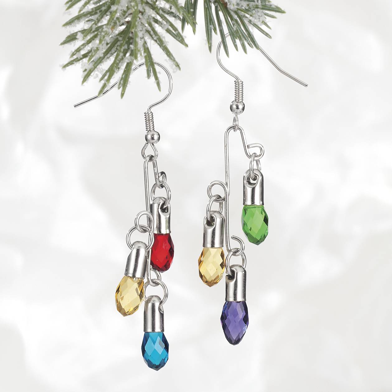 Colored Lights Earrings, French Hooks, Gift Boxed - Northstyle Catalog