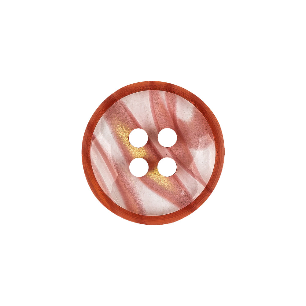 Chili and Clear Abstract Low Convex 4-Hole Plastic Button - 32L/20mm - Joann Fabrics