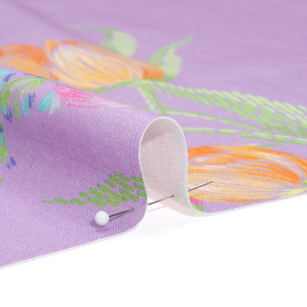 Mood Exclusive Lilac Stitch by Stitch Linen and Cotton Woven - Joann Fabrics