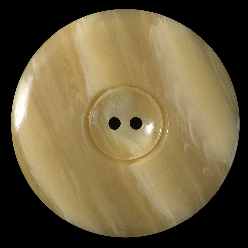 Italian Beige Striated Plastic Button - 90L/57mm - Joann Fabrics