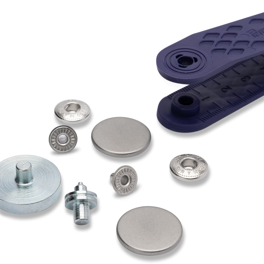 Prym Anorak Press Fasteners with Tools - Matte Antique Steel 20mm - 6pc - Joann Fabrics