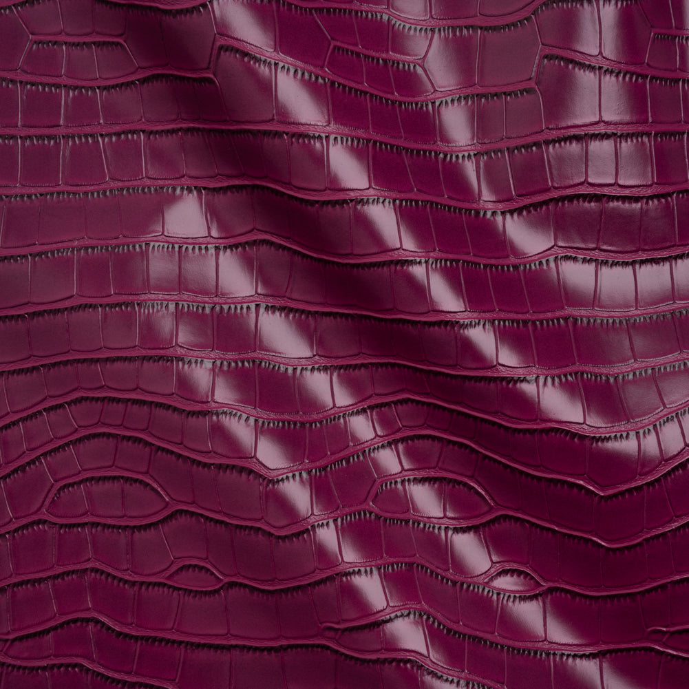 Crocodile Faux Leather Vinyl - Purple Fuchsia - Kristin Collection - Joann Fabrics