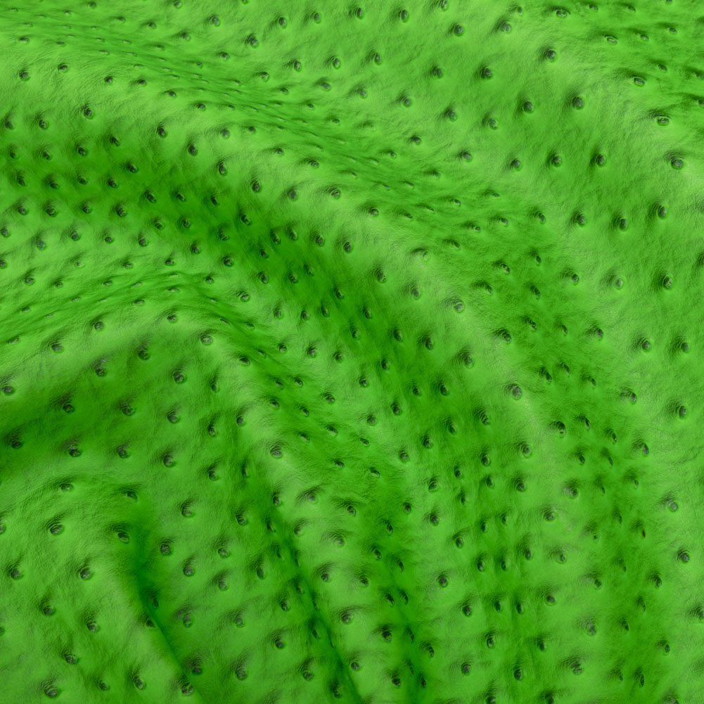 Kidepo Neon Green Faux Ostrich Leather Vinyl - Joann Fabrics