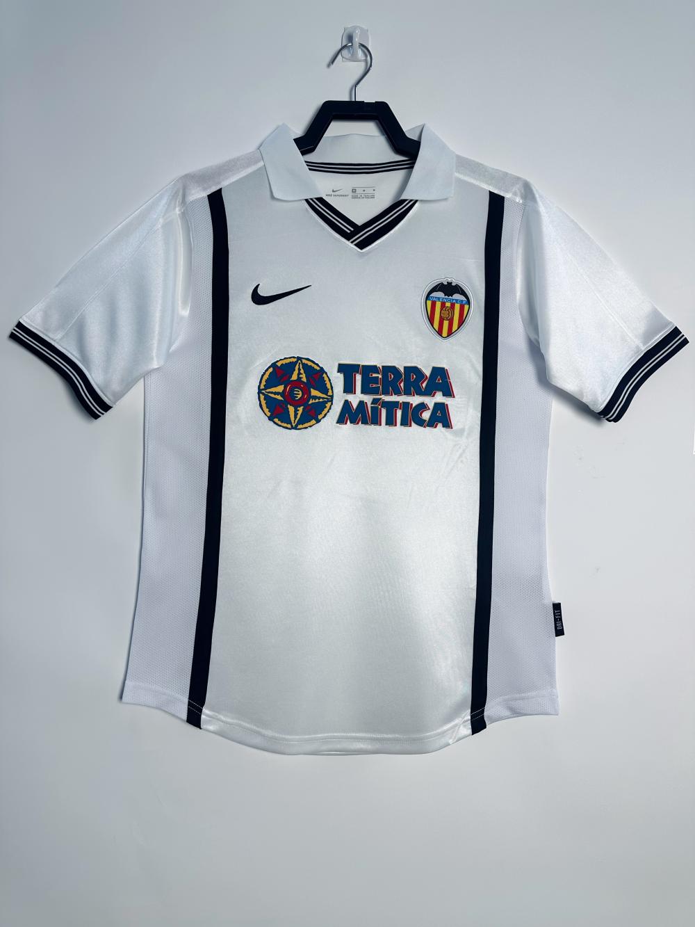 2000/2001 Retro Valencia Home Football Shirt 1:1 Thai Quality