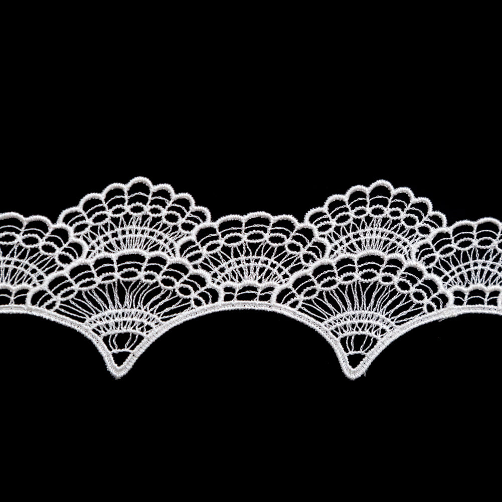 Fancy Ivory Scalloped Venise Lace Trim - 1.75