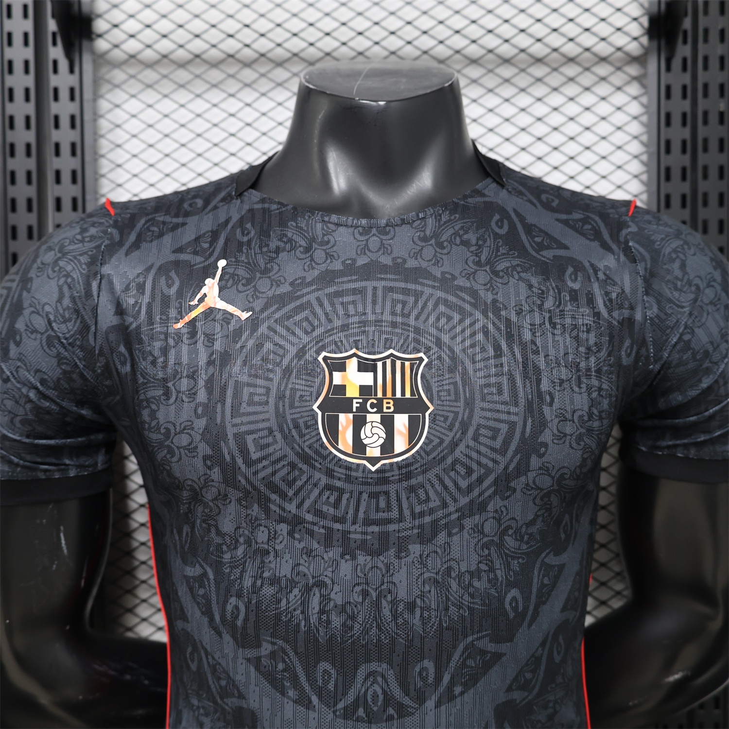 Barcelona 25-26 Jordan Black Special Jersey - Player Version - UnitedFutballJersey