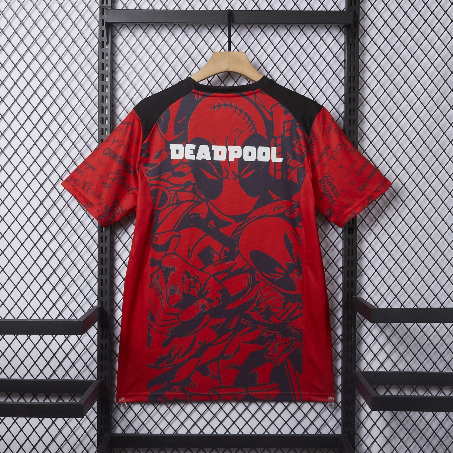 Club Necaxa 25-26 Red Deadpool Special Jersey - Fans Version - UnitedFutballJersey