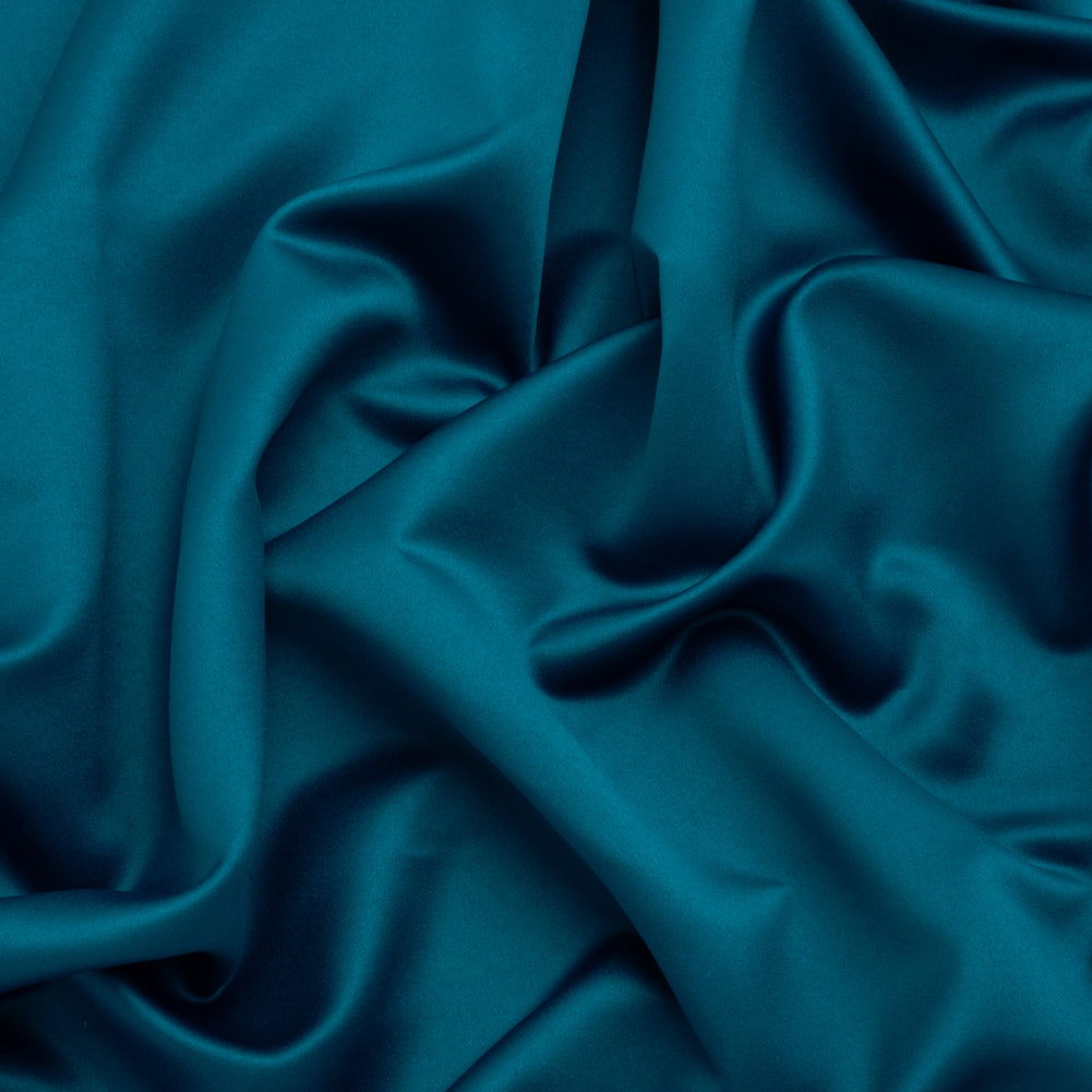 Polyester Satin - Dark Teal - Designer Deadstock - Joann Fabrics