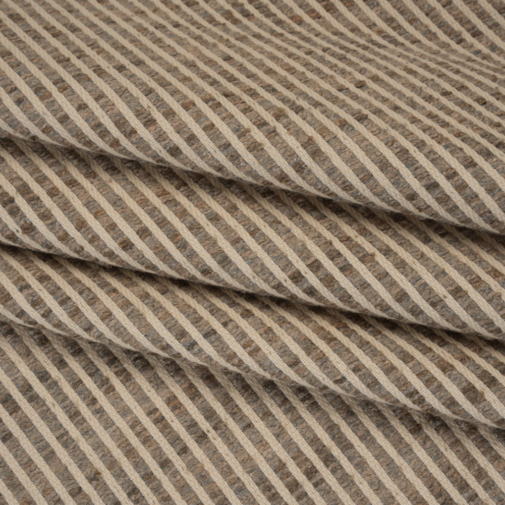 Polyester Boucle Woven - Fawn Stripes - British Imported - Joann Fabrics