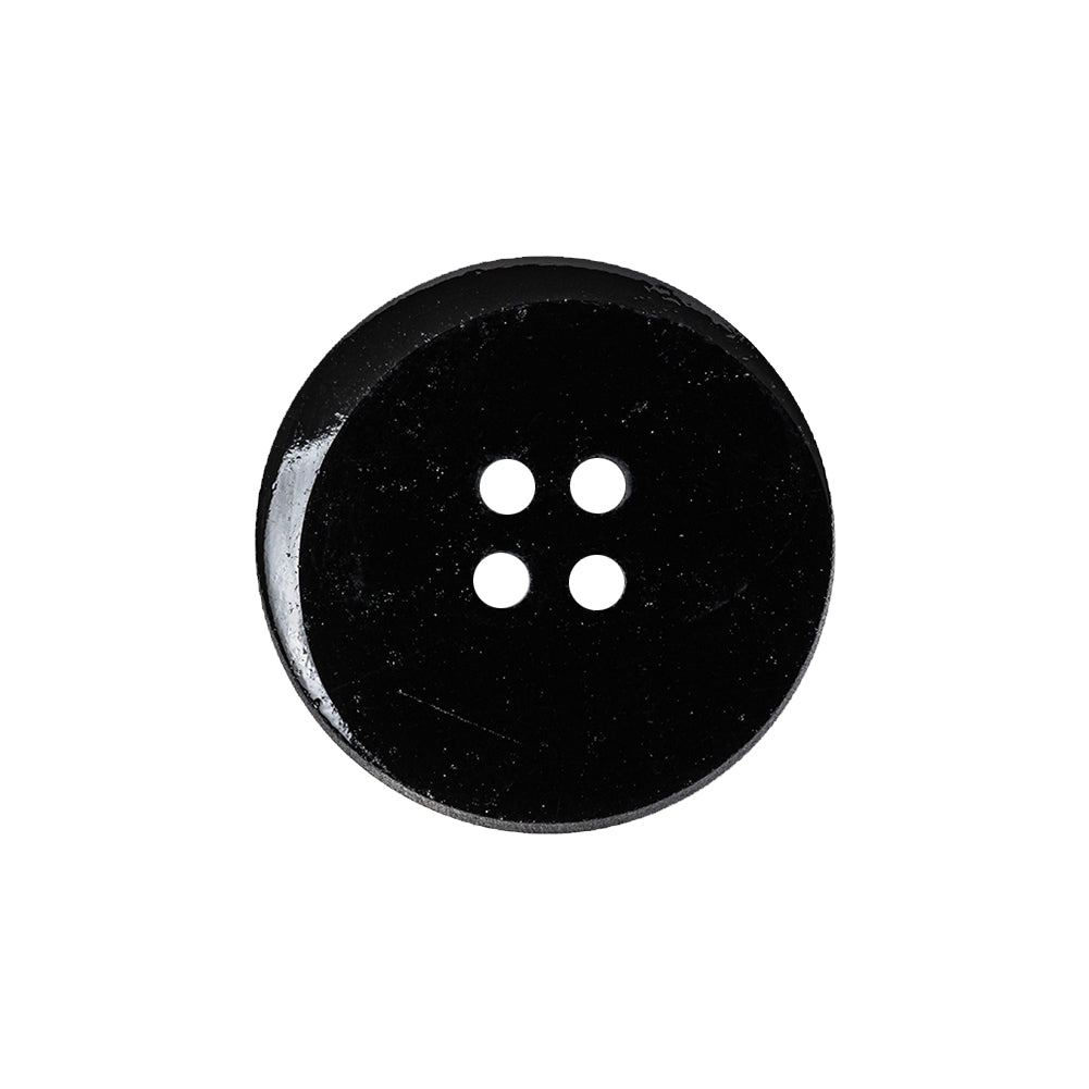 Black and Gold Edged 4-Hole Glass Button - 36L/23mm - Joann Fabrics