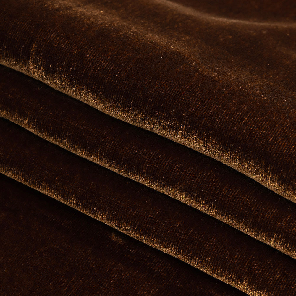 Soft Rayon-Silk Velvet - Rust Brown - Cicero Collection - Joann Fabrics