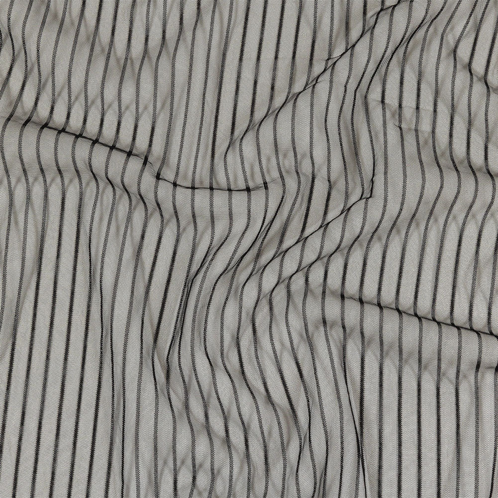 Embroidery Striped Tulle - Black - Elsinore Collection - Joann Fabrics