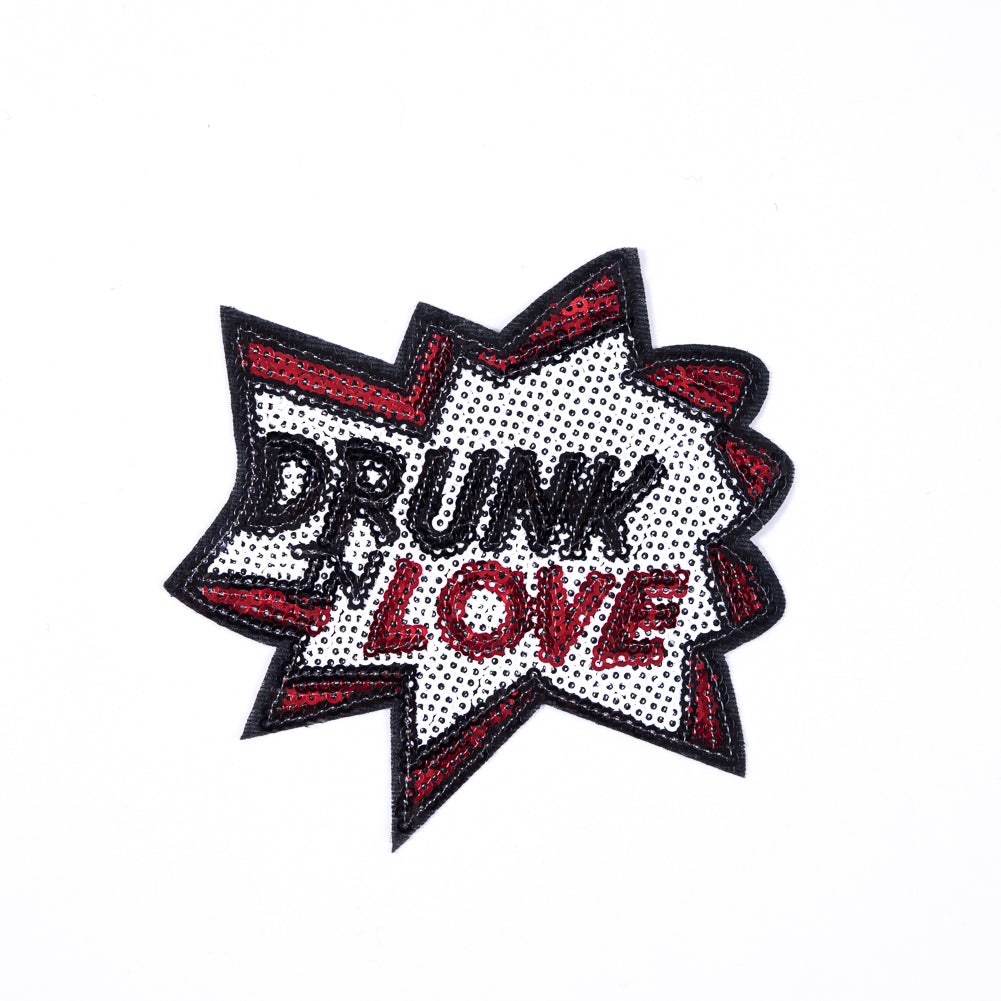 Sequin Drunk in Love Patch - 4