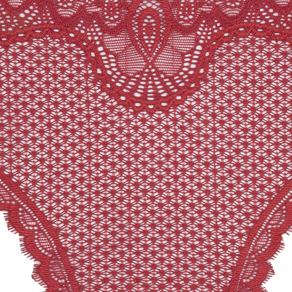 Currant Stretch Lace Panty Trim Panel - 10.25
