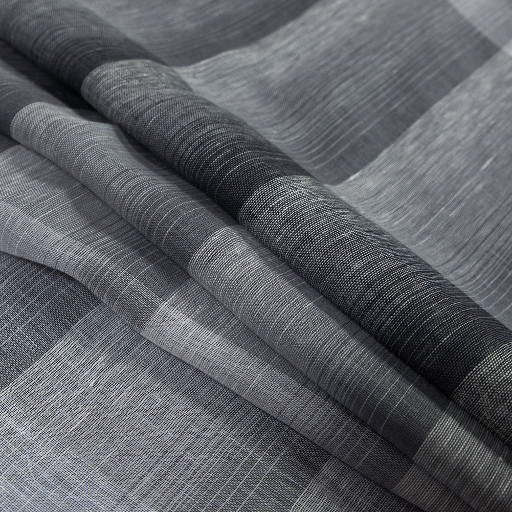 Italian Gray and White Plaid Linen Scrim - Joann Fabrics