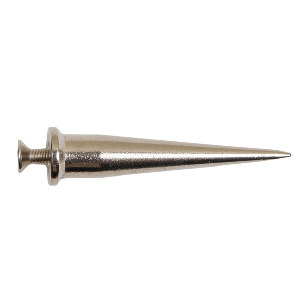 Nickel Thin Cone Spike with Screw - 2.125