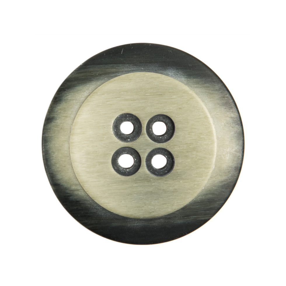 Italian Black/White Plastic Button - 44L/28mm - Joann Fabrics