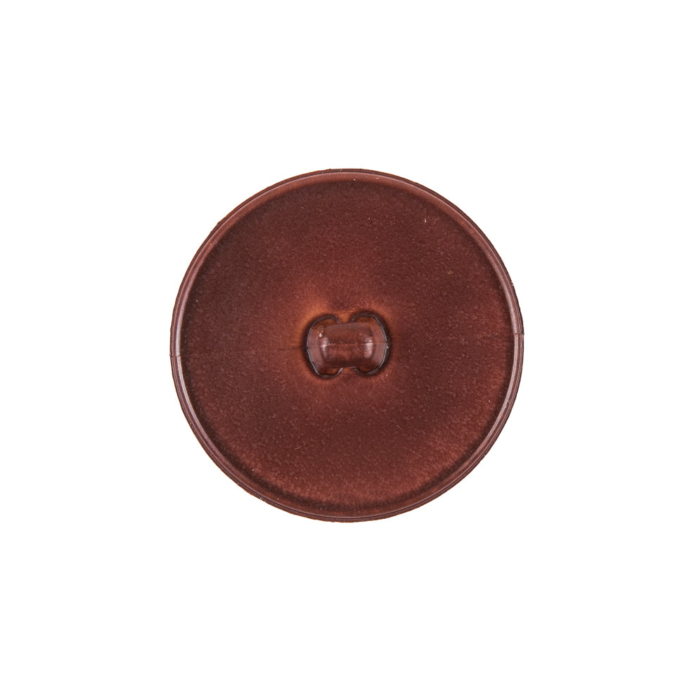 Italian Dark Brown Top-Stitched Plastic Shank Back Button - 36L/23mm - Joann Fabrics