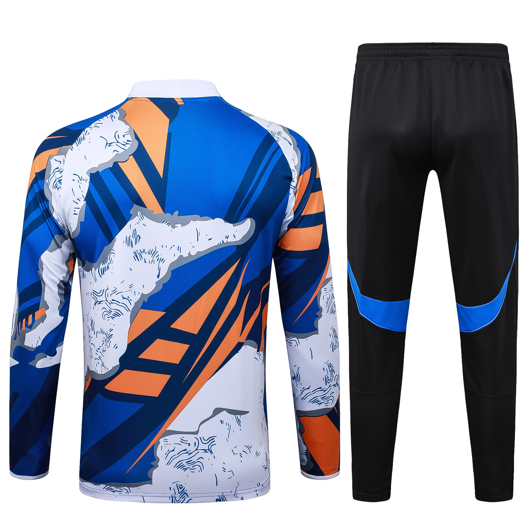 2025/2026 Real Madrid Camouflage Inkjet Half-Pull Training Suit Football Shirt 1:1 Thai Quality Set