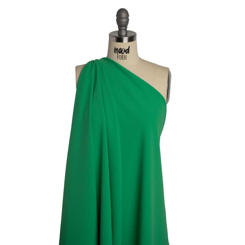 Stretch Polyester Crepe Double Knit - Dark Mint Green - Designer Deadstock - Joann Fabrics