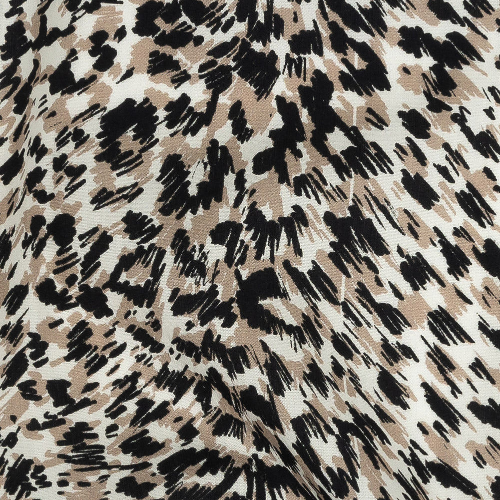 Mood Exclusive Beige Fanciful Furs Cotton Poplin - Joann Fabrics