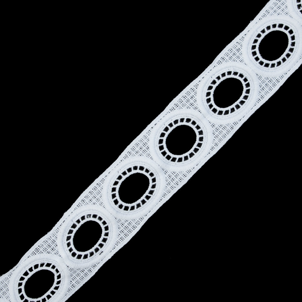 White Geometric Venise Lace - 2