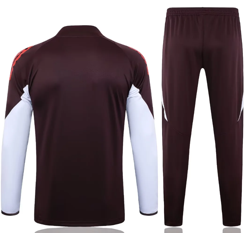 2024/2025 Bayern Half-Pull Training Suit Dark Purple Jersey Set 1:1 Thai Quality