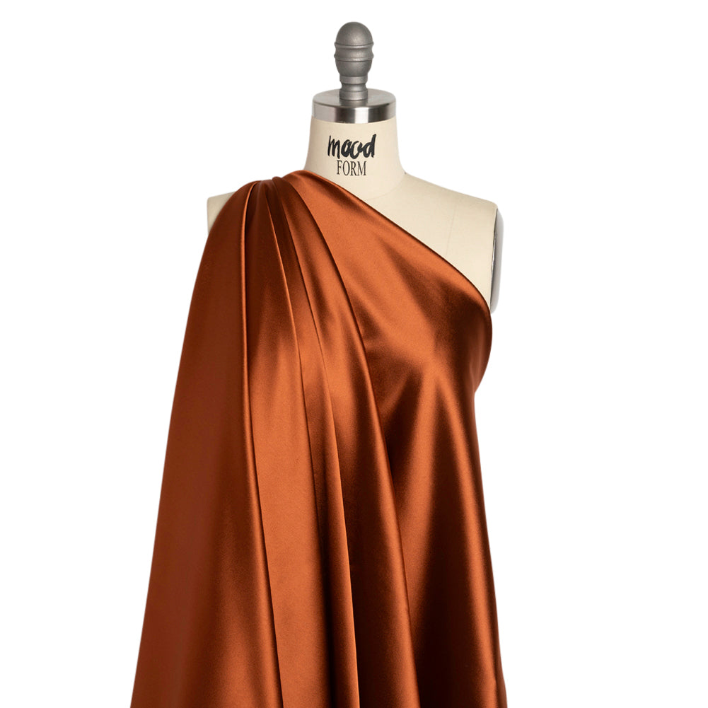 Stretch Satin Made in Italy - Sienna with Black Backing - Premium Collection - Joann Fabrics
