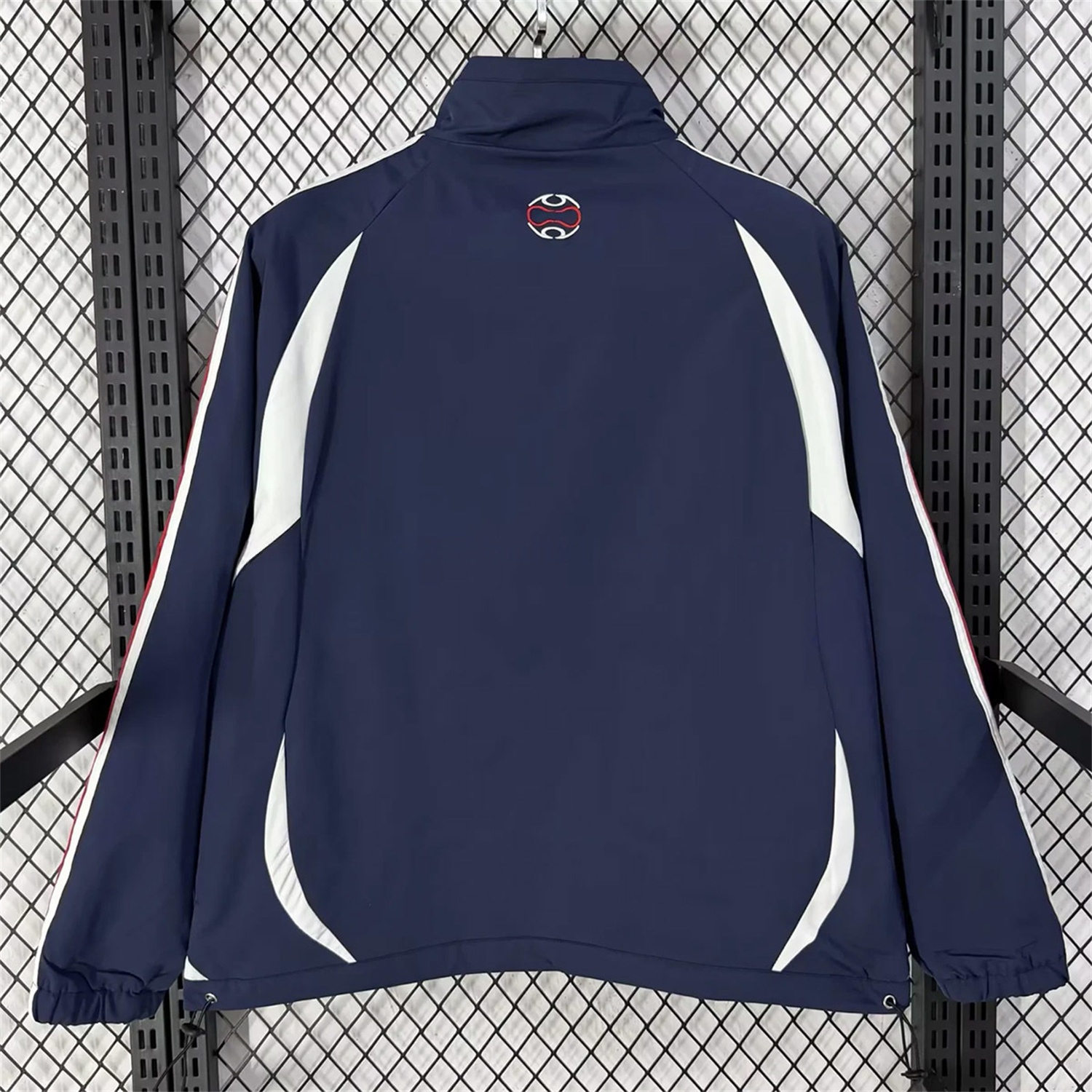France 2026 Windbreaker Jacket - Black With White - UnitedFutballJersey