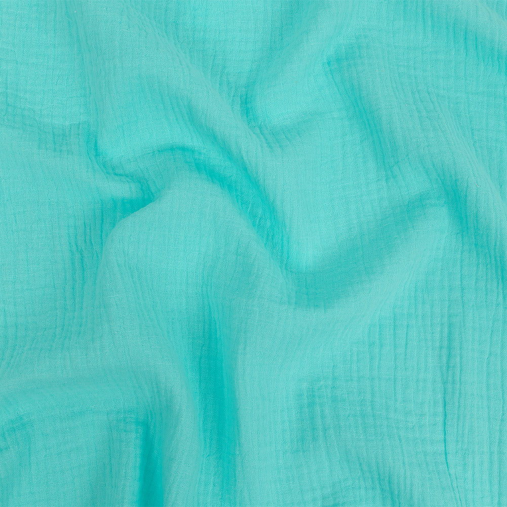 Double Cotton Gauze - Aqua - Talamanca Collection - Joann Fabrics