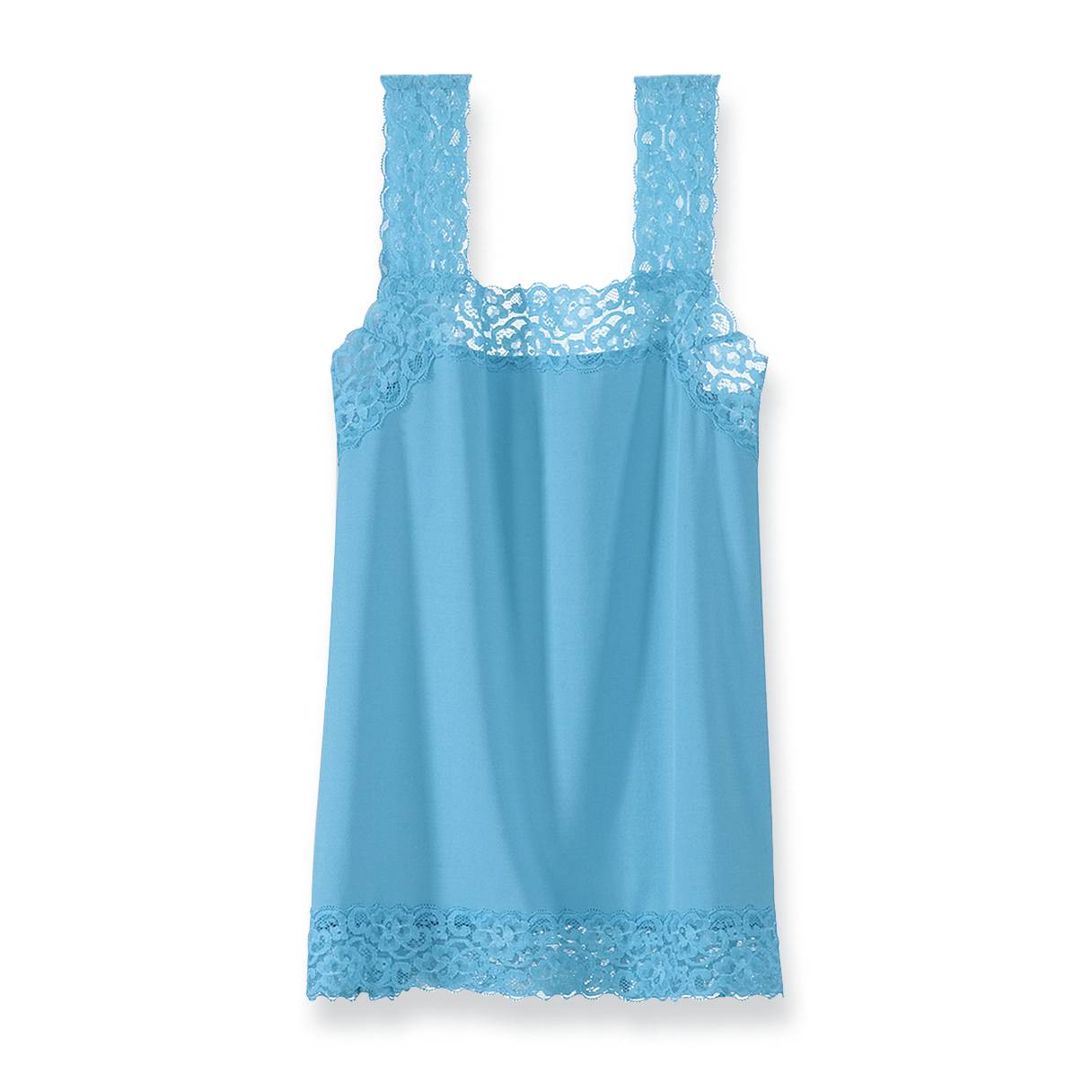 Lace-Trimmed Silky Knit Camisole to Wear Alone or Layer - Northstyle Catalog