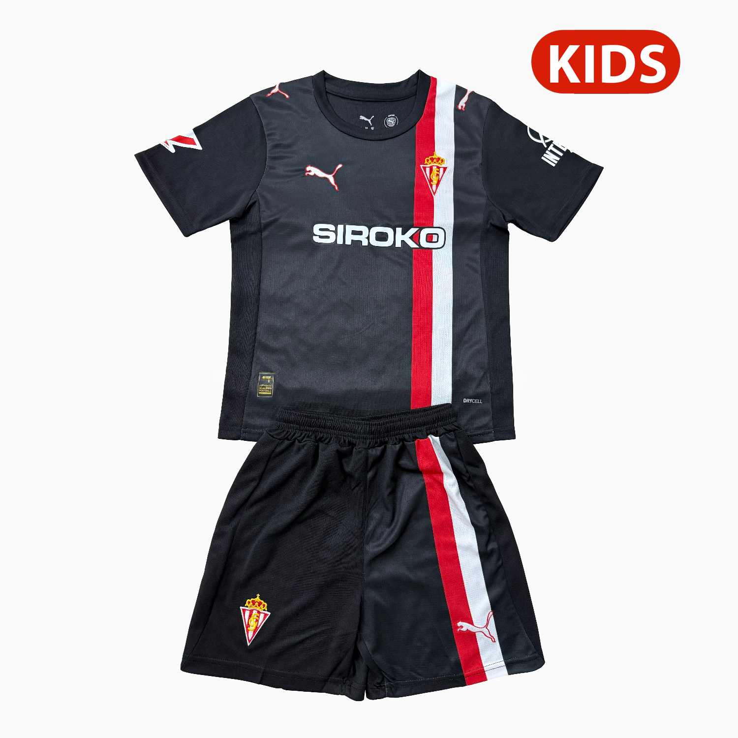 Sporting Gijon 25-26 Away Kids Kit - UnitedFutballJersey