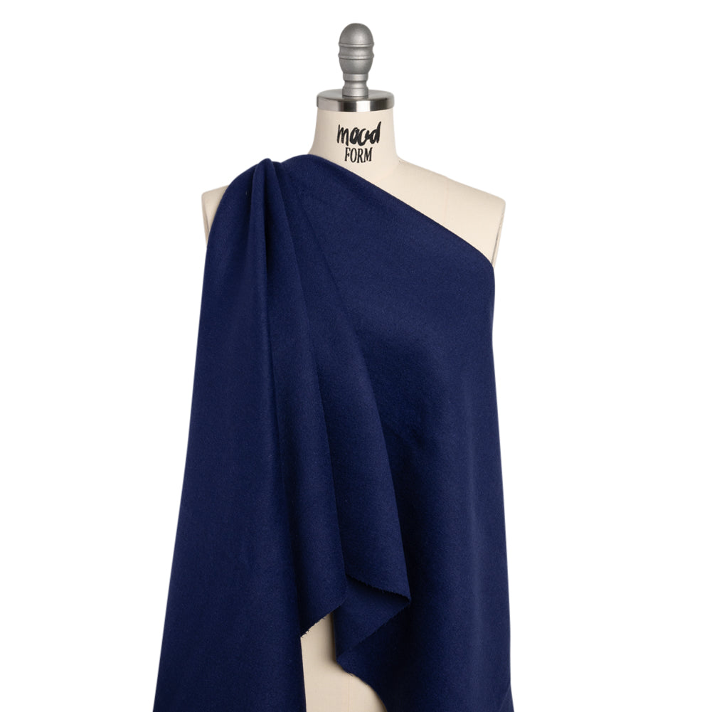 Virgin Wool and Cashmere Double Cloth Coating - Bright Navy - Astana Collection - Joann Fabrics