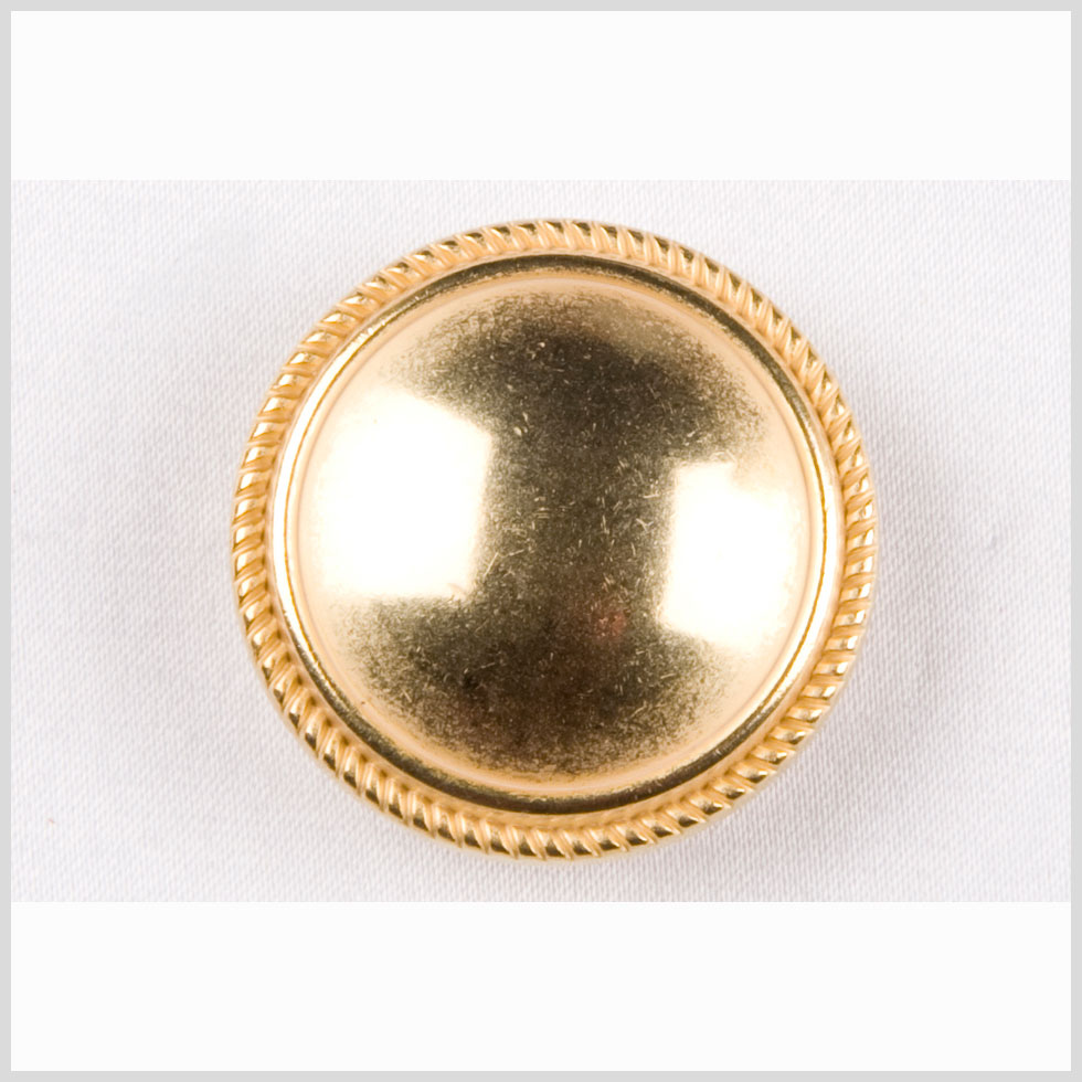 Matte Gold Brushed Metal Shank Back Button - 36L/23mm - Joann Fabrics