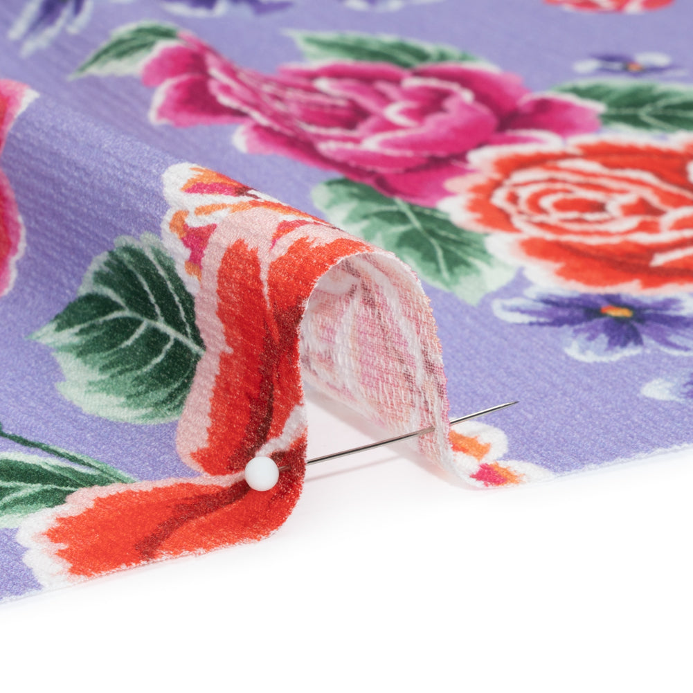 Mood Exclusive Lilac Bountiful Bushes Slubbed Gauzy Cotton Woven - Joann Fabrics