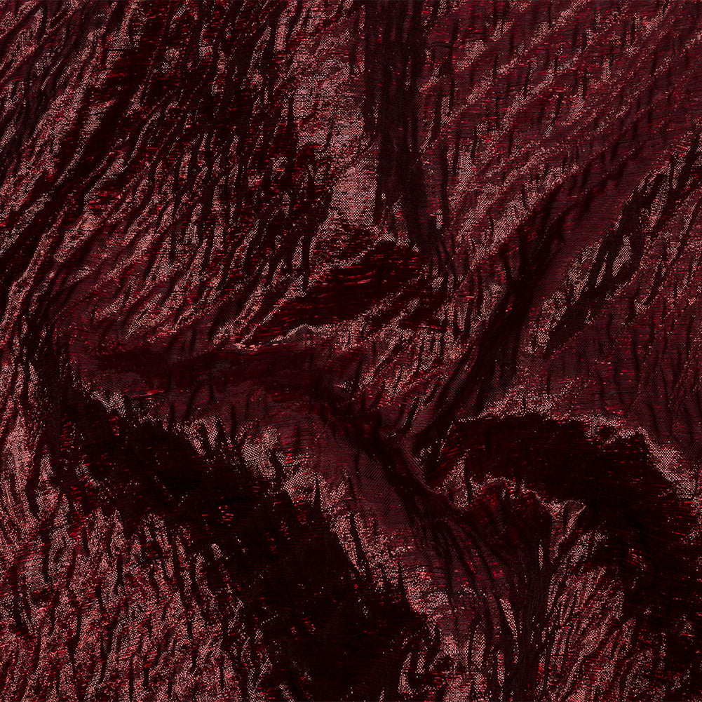 Metallic Wine Rippling Luxury Brocade - Joann Fabrics