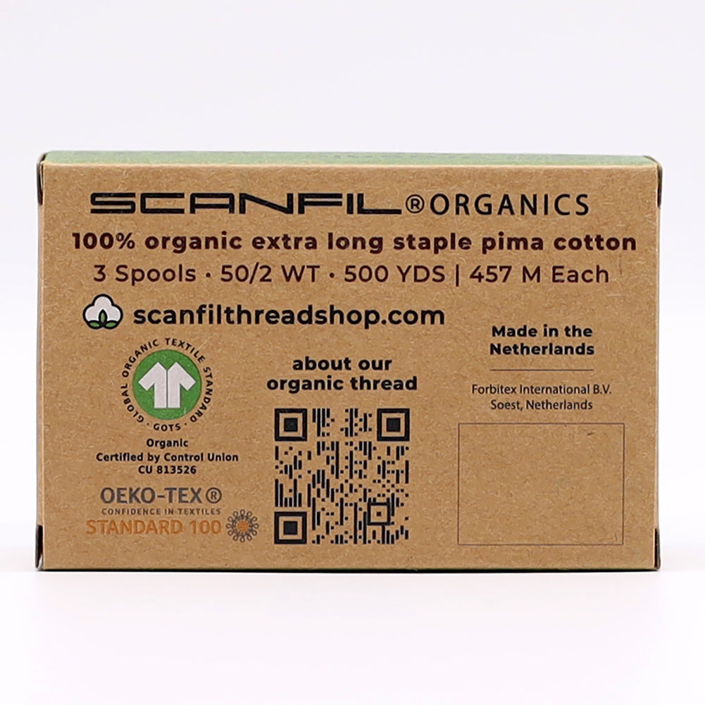 SCANFIL® 50wt Organic Pima Cotton Thread Trio Set - 3ct 500yd Spools - Pretty Pinks - Joann Fabrics