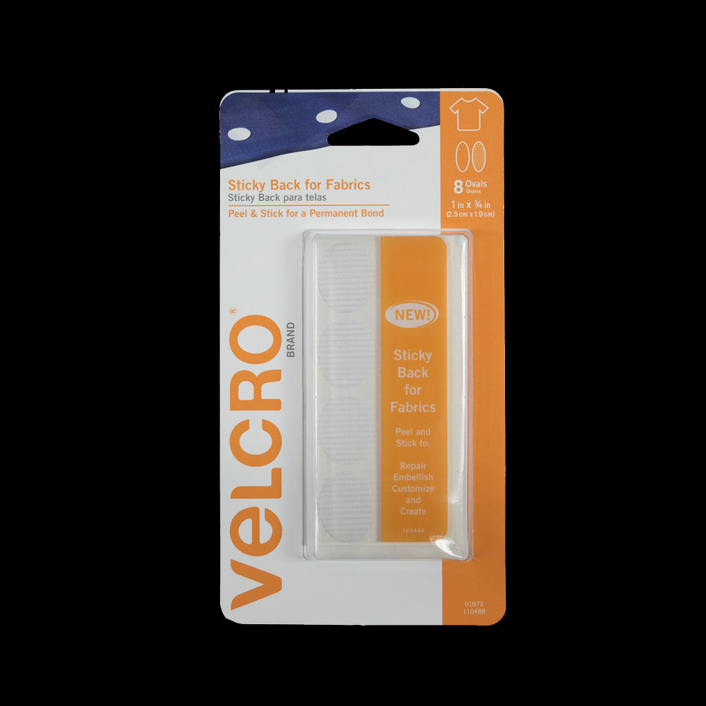 Oval White Sticky Back VELCRO&reg; Tape - 8 Sets - Joann Fabrics