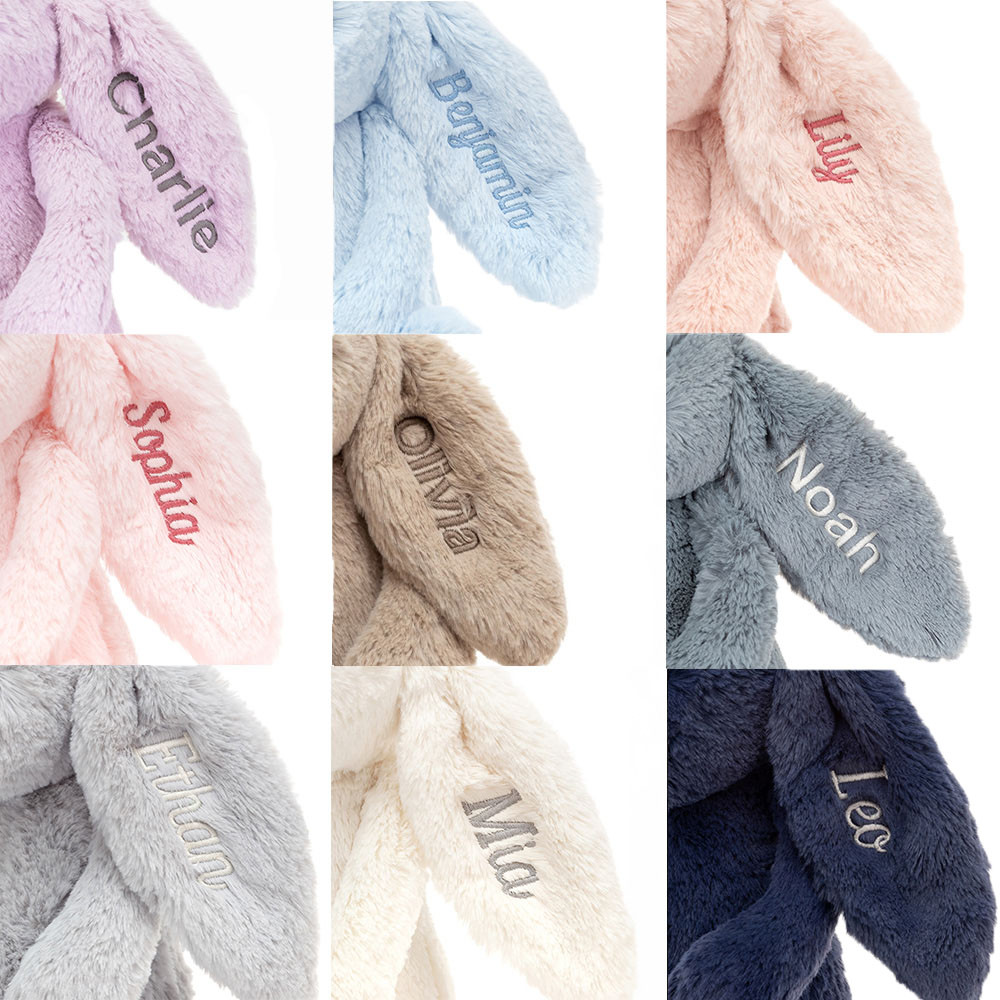 Personalized Bashful Luxe Bunny Luna Medium