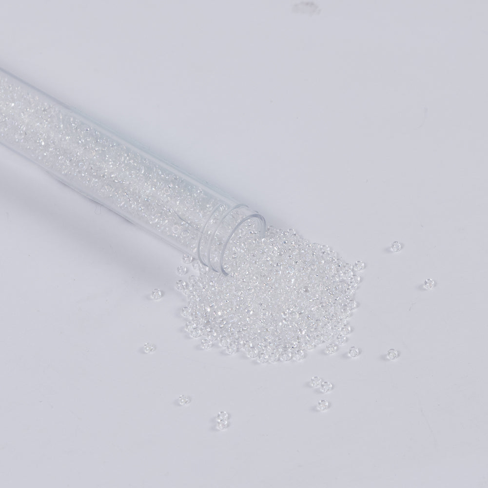 Clear Iridescent Czech Seed Beads - Size 10 - Joann Fabrics