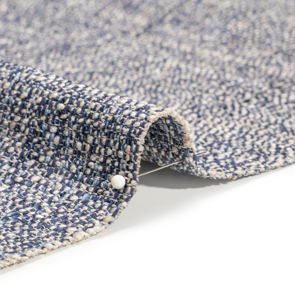 Tweed Upholstery Woven with Latex Backing - Indigo - Heath Collection - Joann Fabrics
