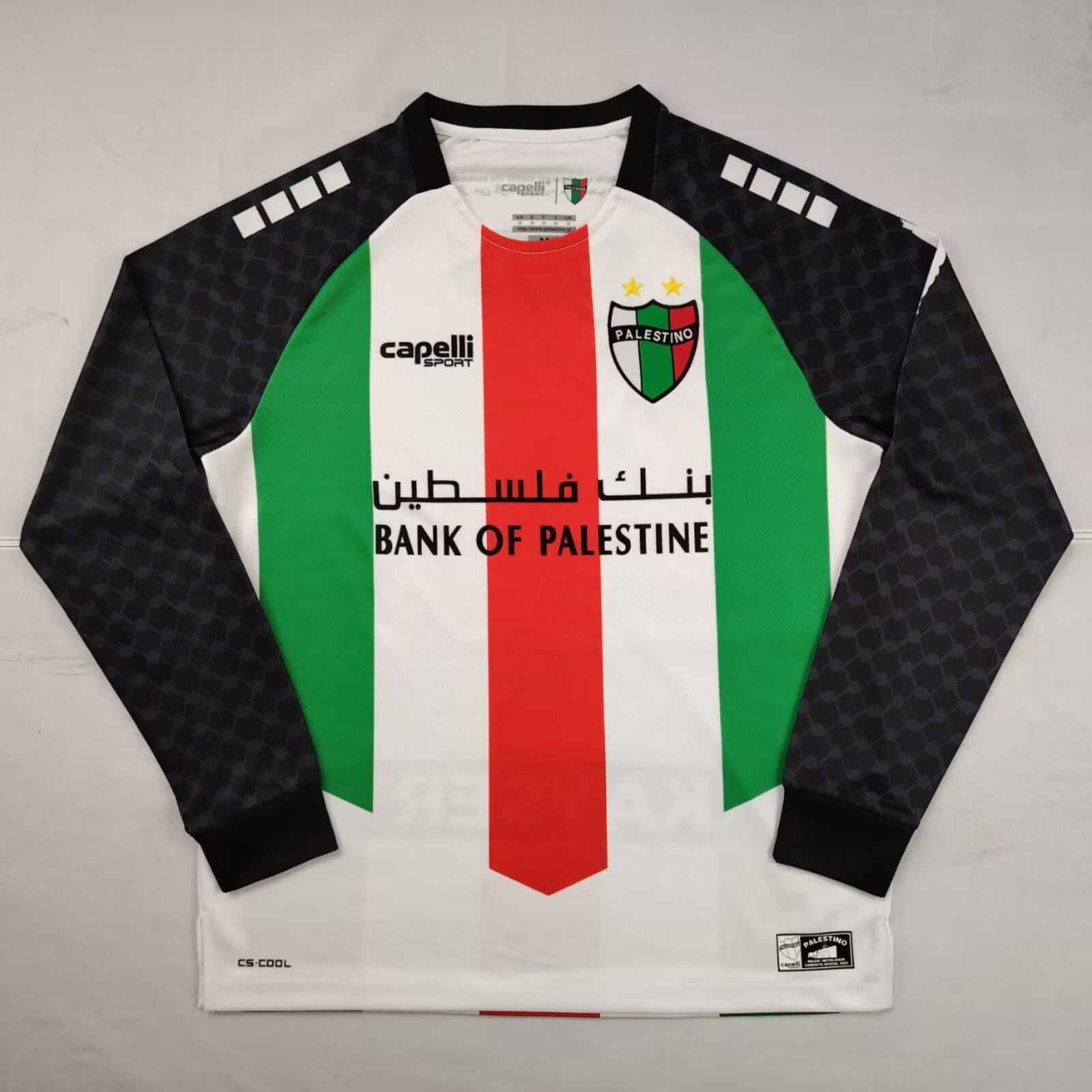 2025/2026 Long Sleeve Palestine Home Football Shirt 1:1 Thai Quality