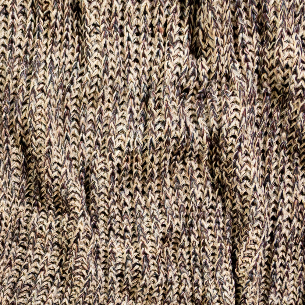 Italian Taupe and Burgundy Chunky Wool Knit - Joann Fabrics